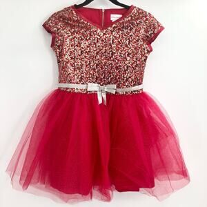 American Girl Decked Out Holiday Dress Truly Me Red Sequins Dress Like Your Doll